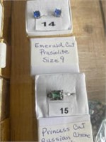 Emerald Cut Prasiolite (Size 9) (U230)