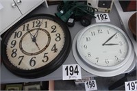 (2) Battery Wall Clocks (U233)
