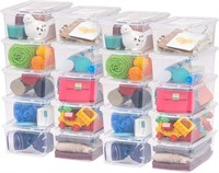 5 Quart Plastic Storage Bin Organizing Container