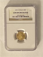 2013 American Gold Eagle 1/10 oz NGC Gem UNC