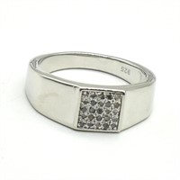 Sterling Silver Diamond Ring SJC