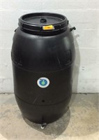 Black Plastic Rain Barrel K11B