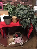 Artificial vines and baskets and miscellaneous