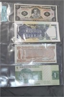 Lot of 4 Assorted Foreign Paper Currencies