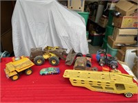 Tonka trucks and miscellaneous toys