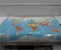 Large World Map Q13B