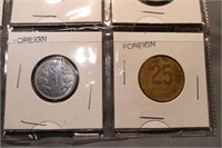 Set of 8 Assorted Foreign Coins