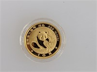 1988 1/10oz .999 Gold Panda