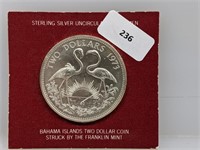 1973 UNC Franklin Mint Sterling Silver $2