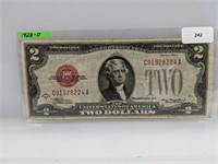 1928-D Red Seal $2 US Note