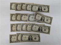 18-$1 Star Note Silver Certificates