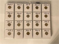 (120) Lincoln Cents 1909-1972 Mixed Dates & Mints