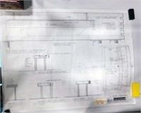 Battlestar Galactica Blueprints with Pencil Drawin