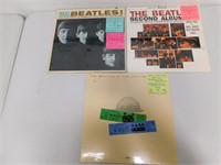 3 The Beatles Vinyl LP Records incl Meet The Beatl