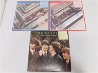 3 The Beatles Vinyl LP Record Albums incl The Red