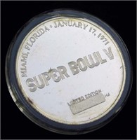 1971 NFL Super Bowl V Limited Edition Coin