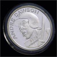 1 Troy Ounce Silver Round Andre Dawson 1987 Nation
