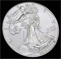 2014 BU American Silver Eagle 1 oz Fine Silver Rou