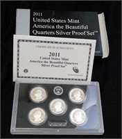 2011 US Mint America the Beautiful Quarters Silver