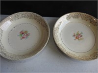Paden city 22k gold dishes