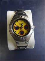 Fossil Blue 100m yellow face