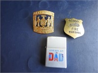 NY police reserve school fire marshal dad zippo