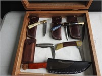 Knife lot Damascus case xx smith + wesson