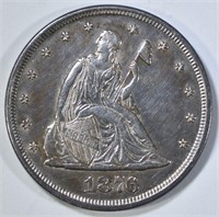 1876 TWENTY CENT PIECE CH AU