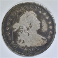 1804 BUST QUARTER  GOOD SCRATCHES