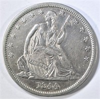 1844-O SEATED LIBERTY HALF DOLLAR AU