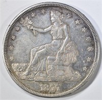 1877-CC TRADE DOLLAR AU
