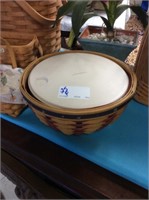 Longaberger basket with bowl