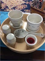 Set of Longaberger pottery