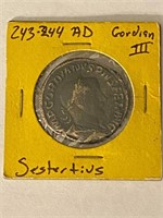 243-244 AD Rome Bronze Sestertius Gordian III