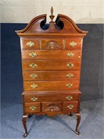 LINK TAYLOR SOLID CHERRY QUEEN ANNE HIGHBOY