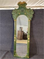 LARGE VICTORIAN PAINTED PIER MIRROR