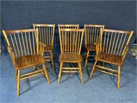 SET OF 6 STICKLEY CHERRY CHAIRS