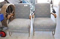 PAIR OF UPHOLSTERED CHAIRS