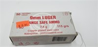 9 mm Luger Czech Range Safe 7, 5g 115 grs FMJ