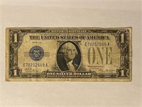 1928 $1 Silver Certificate Funny Back Small Note