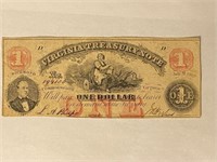 1862 $1.00 Virginia Treasury Note