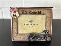 5x7 photo frame US Route 66 motorcycle