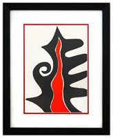 Alexander Calder- Lithograph "DLM201 - FLAMME INT?