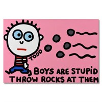 Todd Goldman, "Boys Are Stupid" Original Acrylic P