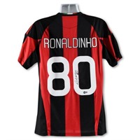 AC Milan Jersey Autographed by Professional Footba