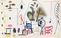 Pablo Picasso- Lithograph "Carnet de Californie 28