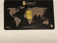 Karat Bars 1 Gram Gold 999.9 in Assay