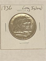 1936 Long Island Tercentenary Silver Half Dollar