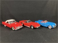 1:18 Die Cast Car Replicas: Corvette & Thunderbird