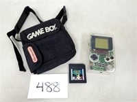 Vintage Nintendo Game Boy with Game & Bag